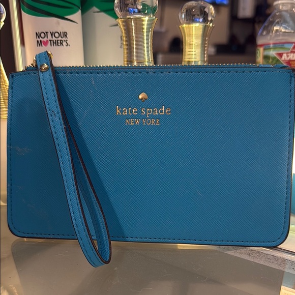 kate spade Handbags - Kate Spade Blue Wristlet